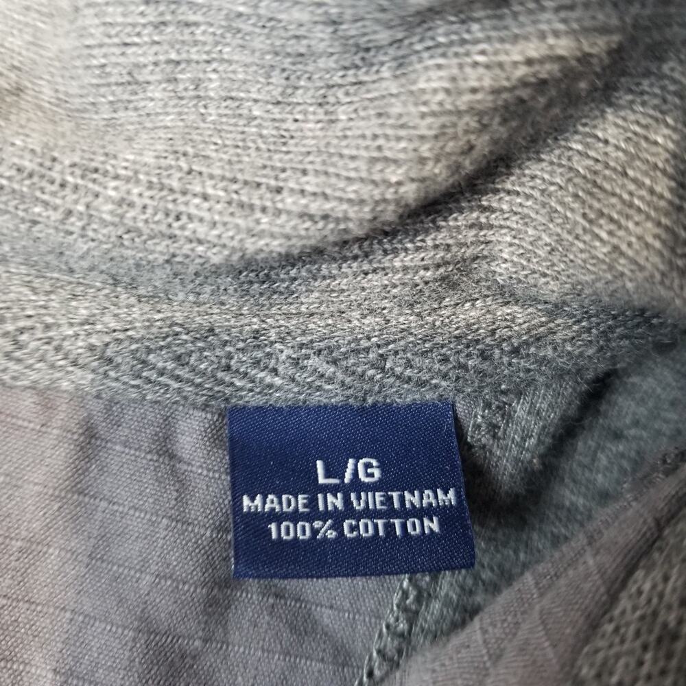 Tommy Bahama Relax Sweater Men’s Large Gray 1/4 Zip Pullover TR214295 Marlin - Picture 5 of 11